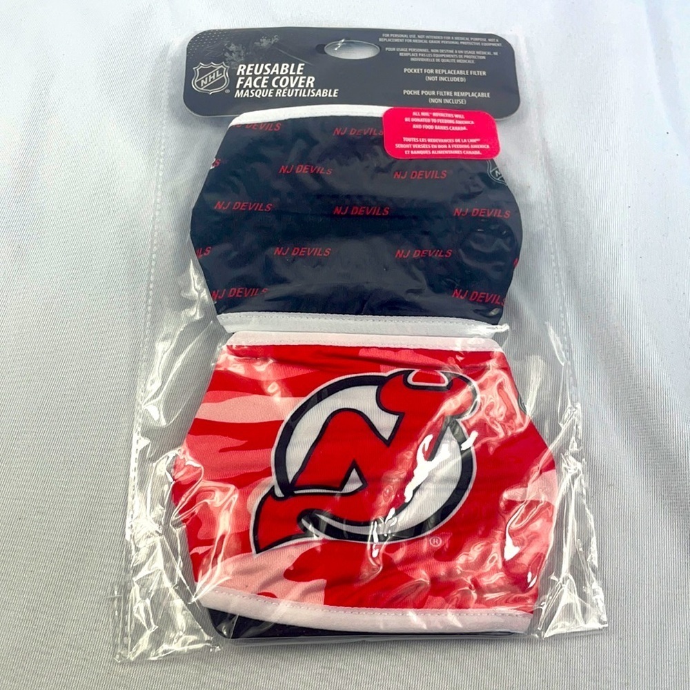 NHL NJ Devils reusable face mask